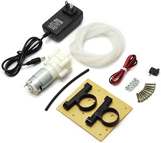 Gikfun R385 Mini Water Pump Fish Tank Motor with 12V 1A US Plug and 1m Tube for Diaphragm Pump Water Air Pump for Arduino EK1912