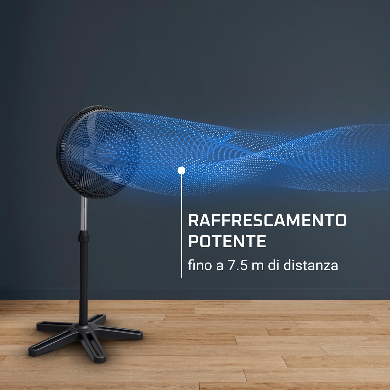 Rowenta Turbo Essential, Ventilatore a piantana, Potente, VU3110F0