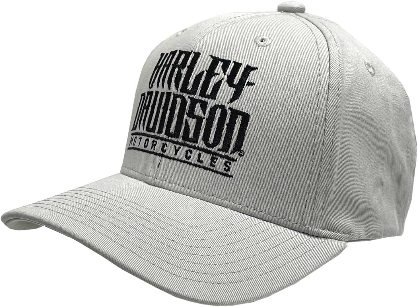 Harley-Davidson Men's Embroidered Loot Stretch Fit Baseball Cap - Gray