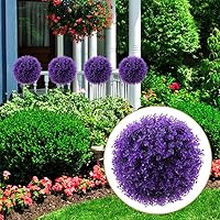 Vista 5 de Planta - Bola de topiario artificial artificial, 2 unidades, bolas decorativas de boj de imitación redondas, esferas de bola de topiario, decoración