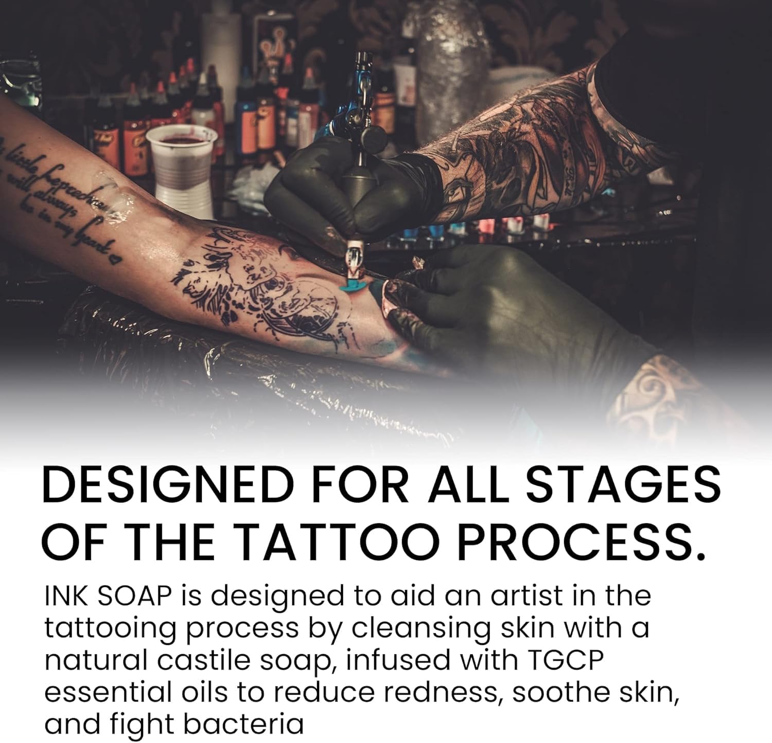 Ink Oil Tattoo Aftercare Soap | Gentle Cleansing Soap for Healing | Perfect for Tattoo Lovers | Aftercare Essentials for All Skin Types Soothing & Hydrating Care