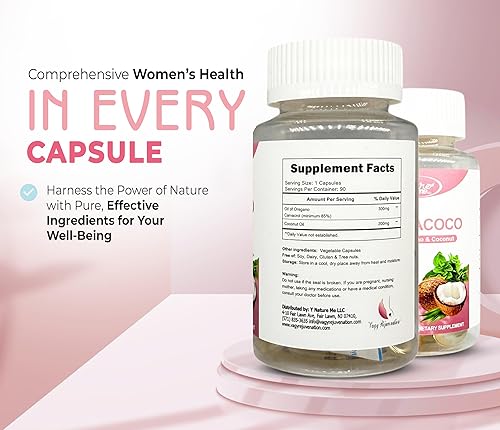 Miniatura 7 de Vagy Rejuvenation OregaCoco - Mezcla de aceite de orégano y coco, alto contenido de carvacrol, vegano, sin gluten, sin soja, 90 cápsulas blandas -