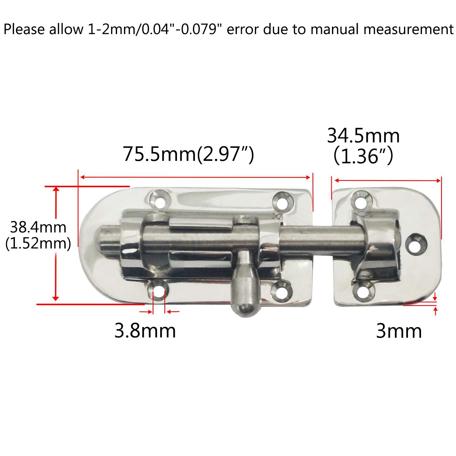 NRC&XRC Marine 316 Stainless Steel Heavy Duty 4-1/3