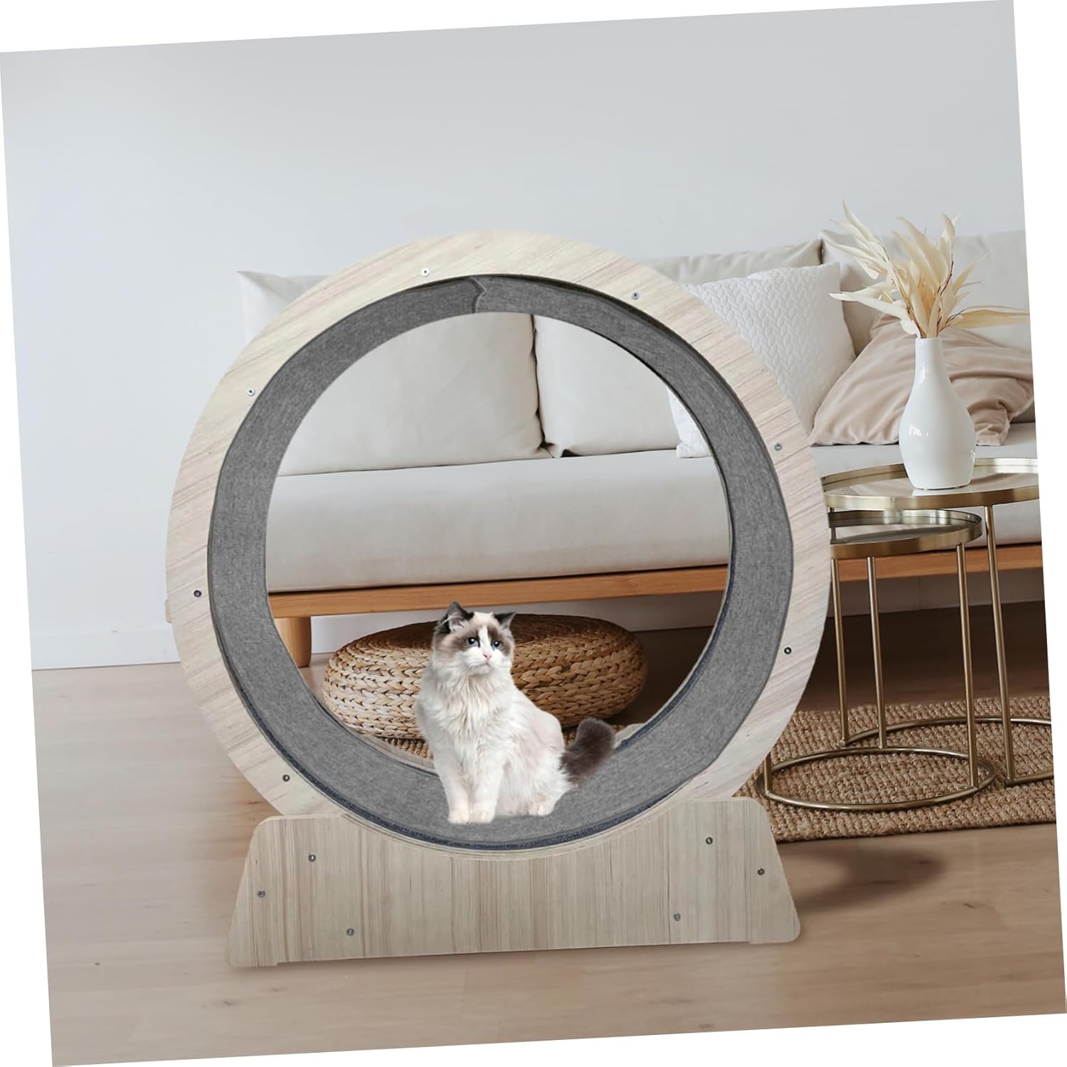 Running Wheel Exercise Wheel Mat Cat Scratching Pad Nonskid Replacement Pad