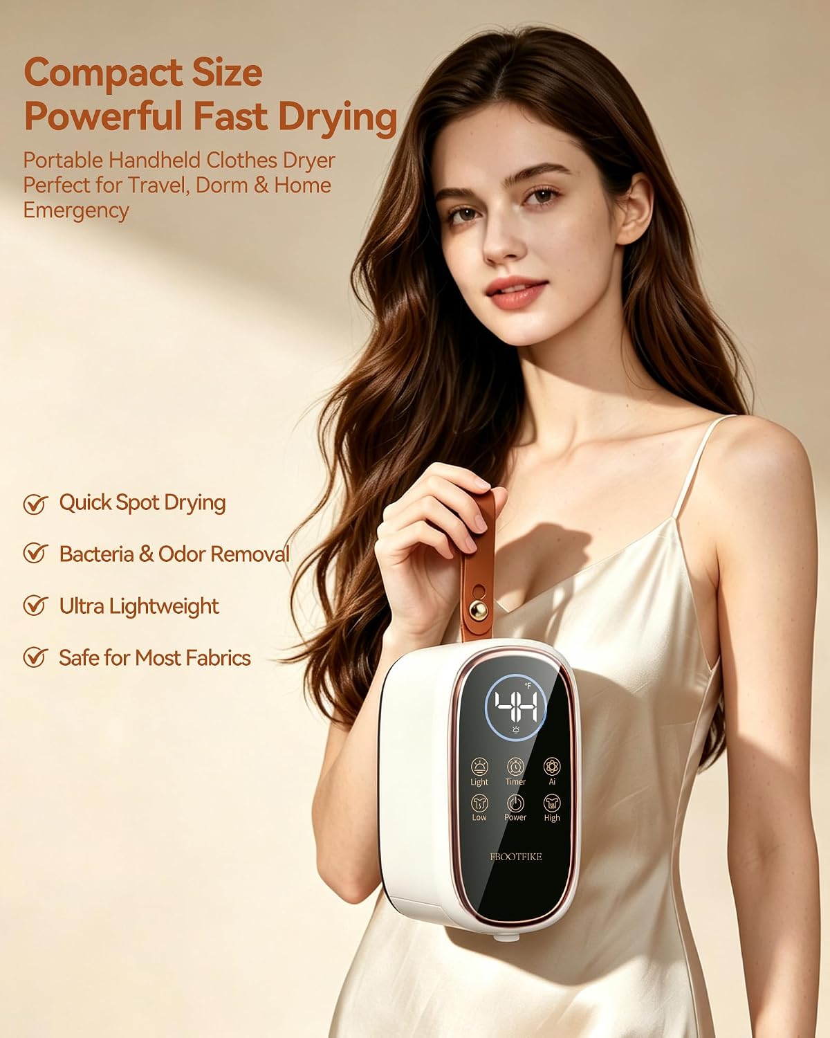 Portable Clothes Dryers for Apartments, High Power Dual Motors, No-Installation Fast Small Mini Clothes Dryer, Compact Electric Dryer for RV, Home Use, Travel Clothes Dryer image 2