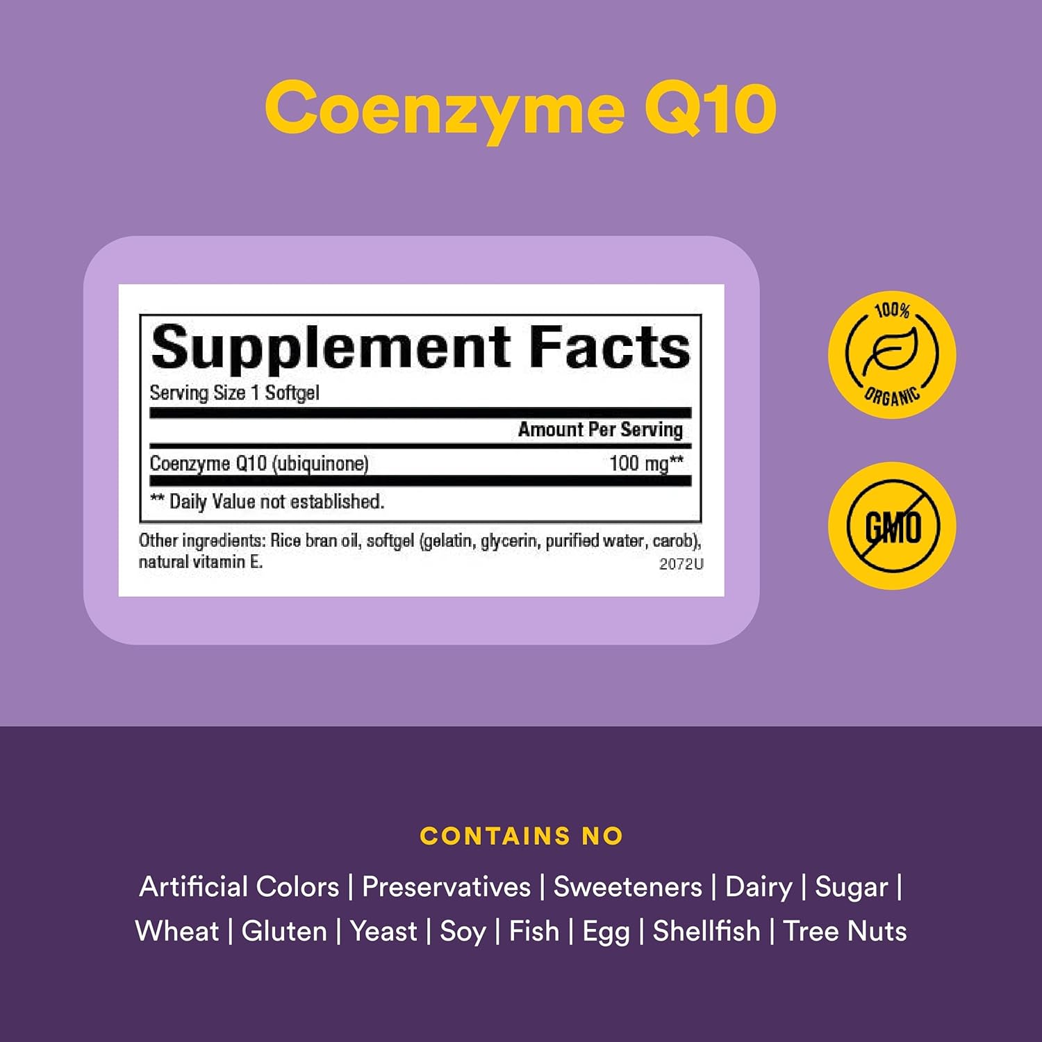 Natural Factors Coenzyme Q10 - Antioxidant Support Supplement Supports Cellular Energy Production - Better Absorption Aids Healthy Heart Function - 100 mg, 120 Softgels (120 Servings)