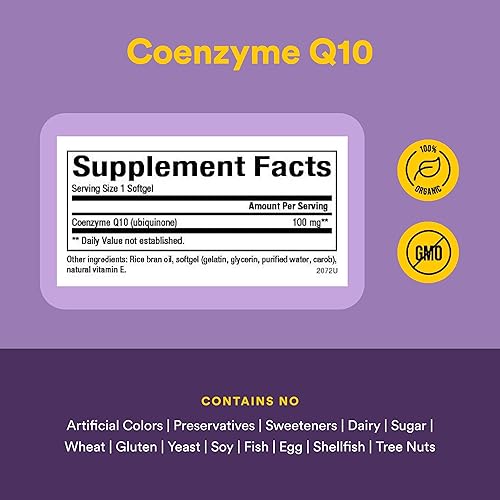 Miniatura 4 de Natural Factors Coenzyme Q10 - Antioxidant Support Supplement Supports Cellular Energy Production - Better Absorption Aids Healthy Heart Function -