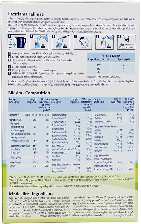 HiPP 2 Organik Devam Sütü 300 gr
