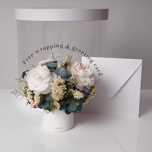 Miniatura 4 de Amely Rosa preservada, rosa real, flores preservadas, rosa real en florero, rosas eternas, ramo de flores, decoración interior, rosas duran un año,