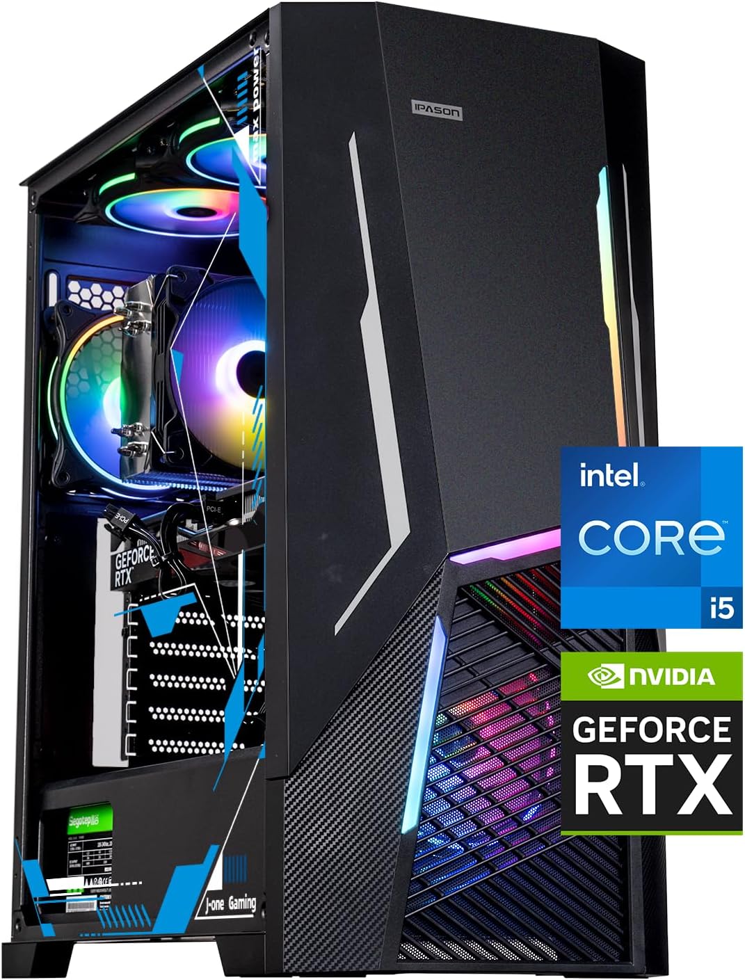 Gaming PC Desktop Intel Core i5 12400F 2.5 GHz, NVIDIA RTX 4060, 1TB NVME SSD, 16GB DDR4 RAM 3200, 650W Gold PSU, Windows 11 Home 64-bit,Prebuilt PC Black Gaming PC Desktop Intel Core i5 12400F 2.5 GHz, NVIDIA RTX 4060, 1TB NVME SSD, 16GB DDR4 RAM 3200, 650W Gold PSU, Windows 11 Home 64-bit,Prebuilt PC Black