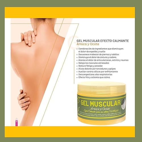 Miniatura 8 de Gel muscular con extractos de manzanilla y pino Ocote 350grs. (1 unidad)