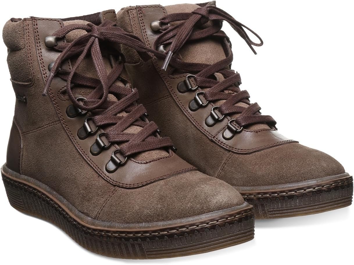 BEARPAW Women's Nelida Taupe Boot Size 10 | Women's Classic Suede Boots | Lace Up Boots | Comfortable Winter Boot - Image 7