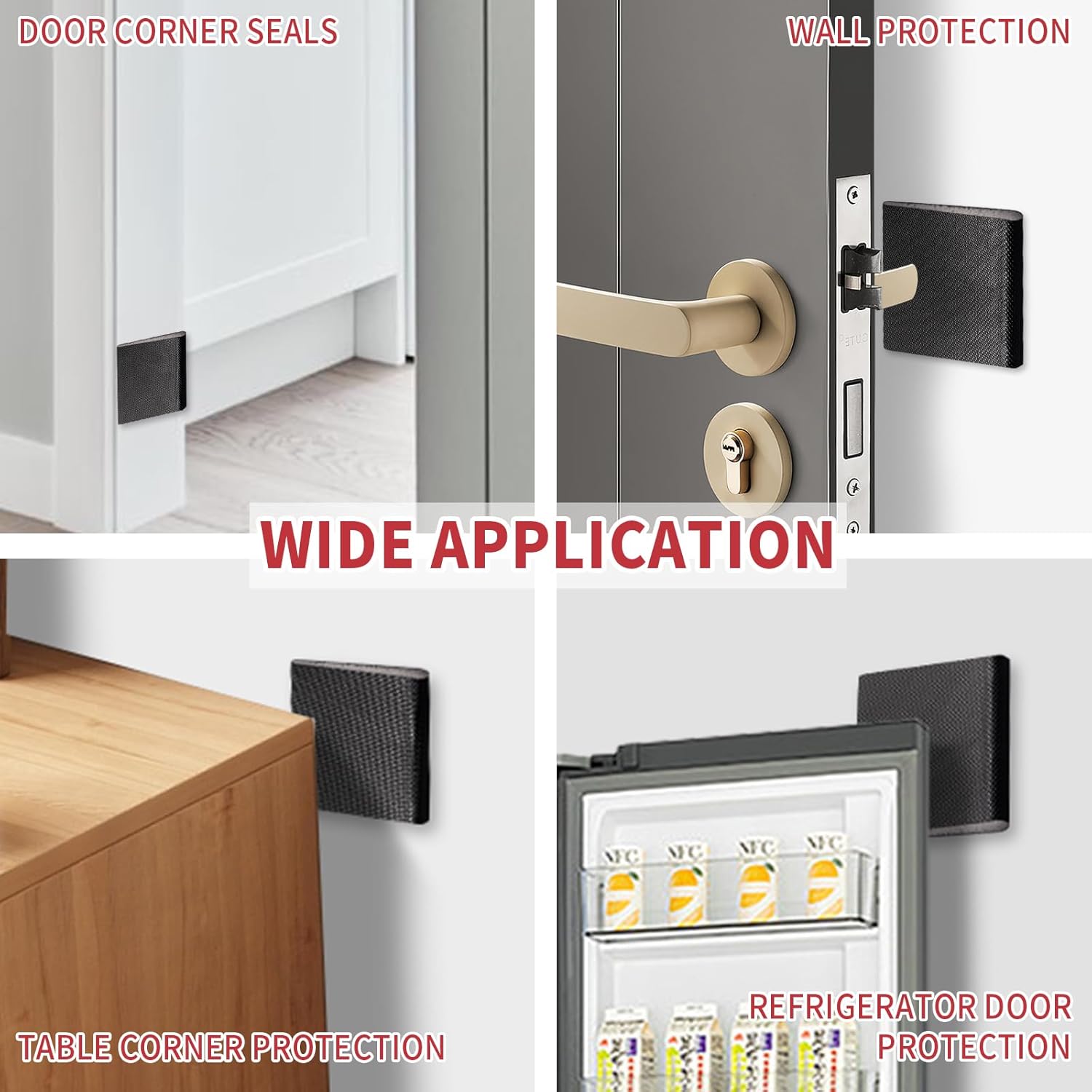 40 Feet Long Reach Weather Stripping Door Seal with 4 PCS Door Corner Seals, V-Shaped Replacement Door Seal Strip Foam Kerf Weather Stripping for Doors Frame Door Insulation Strip(Black)