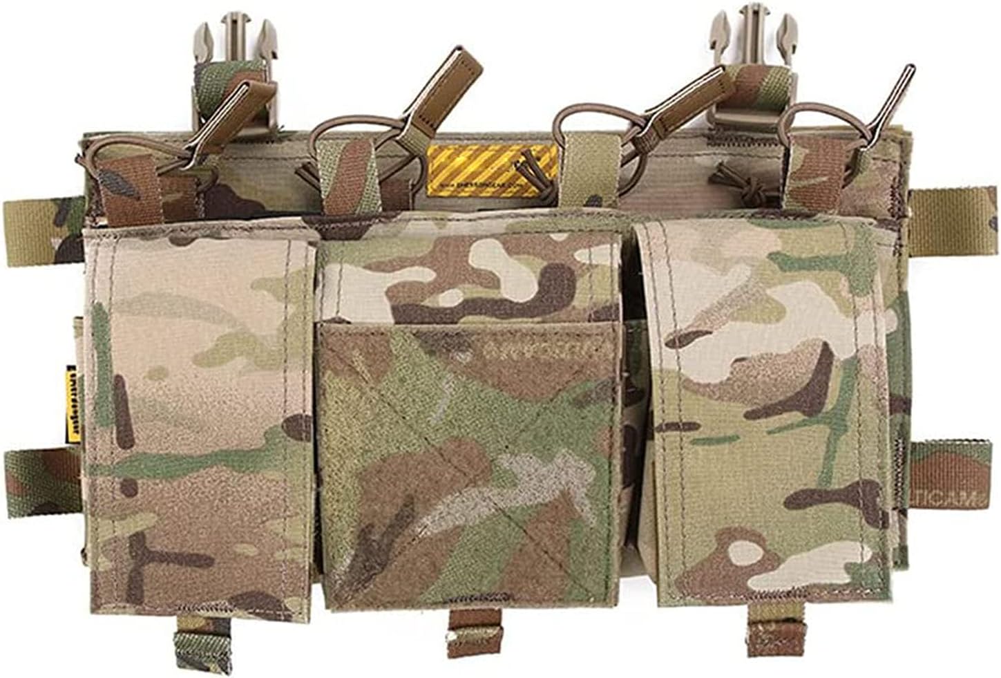EMERSONGEAR Tactical Magazine Pouch,Placard Triple Mag Pouch with MF Style Quad Compatible for Tactical Vest Chest Rig Bag