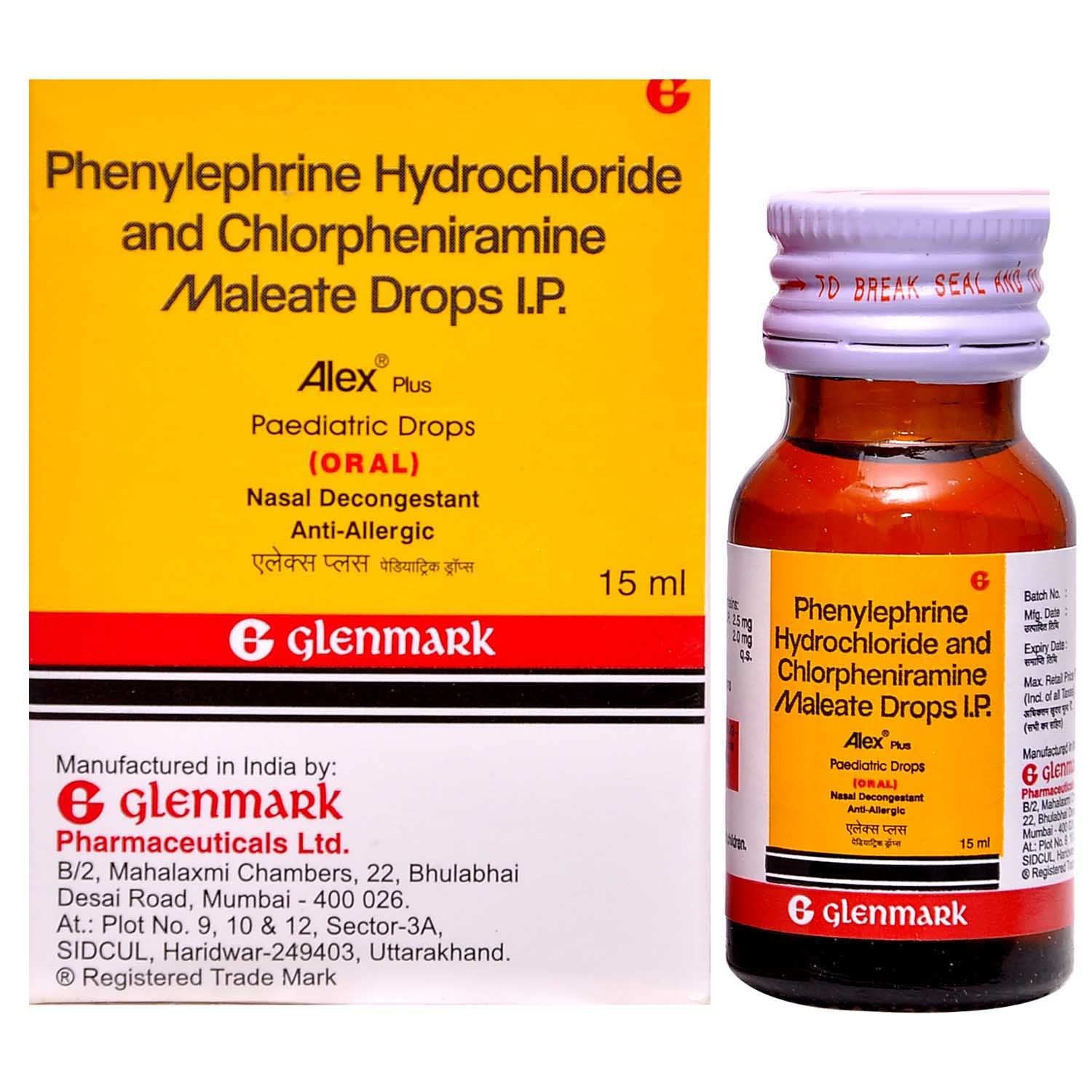 Alex Plus - Bottle of 15 ml Drops