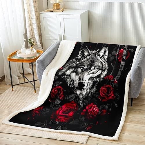 Miniatura 21 de Manfei Manta con estampado de patas para niños, manta rústica de oso salvaje para sofá, manta de cama con tablones de madera azul para niños y Multi