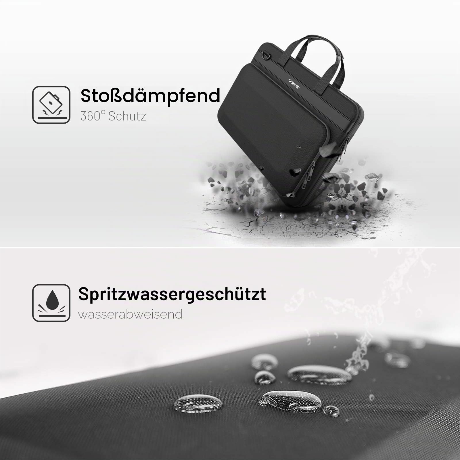 Smatree Laptop Hartschale Aktentasche 16 Zoll, Tragetasche Kompatibel für 15,6-16zoll Samsung Galaxy Book3 360/Book3 pro/Book3 Ultra/Book3 pro 360/Book2 Pro 360 Tasche