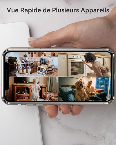 Imou 2K(3MP) Lot de 2 Caméras Surveillance WiFi Intérieur 360° Connectée - 11