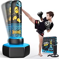 Vista 1 de 67'' Inflatable Punching Bag Freestanding for Kids Aged 3-12 – Heavy Duty Boxing Set for Karate & Taekwondo, Stable Boxing Bag Active Kids Toy