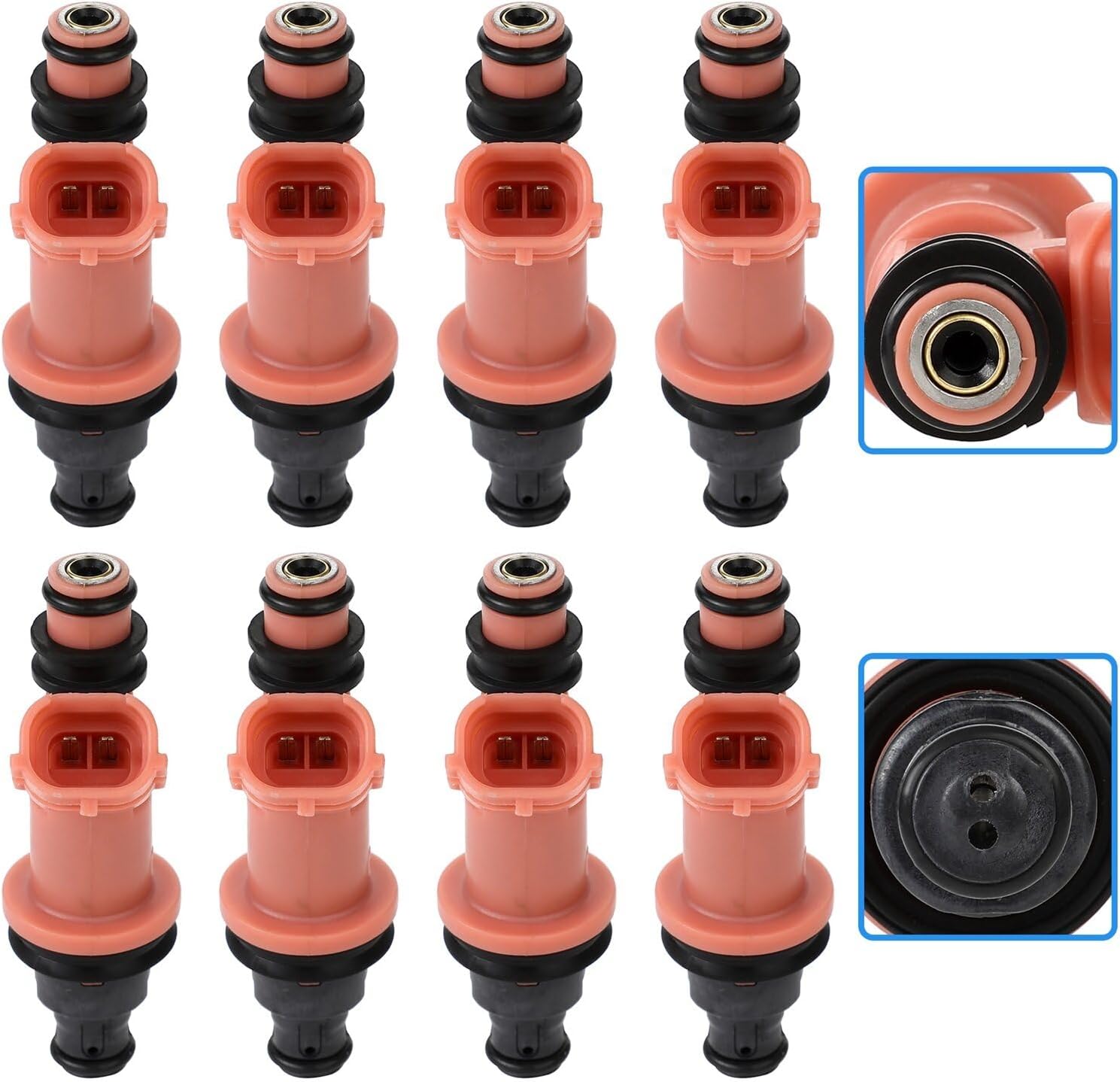 ECCPP 8Pcs 4 Holes Fuel Injector Kits fit for 1998-2000 for Lexus for GS400 4.0L, 2001-2007 for Lexus for GS430 4.3L, 1997-2000 for Lexus for LS400 4.0L FJ426,2320950030