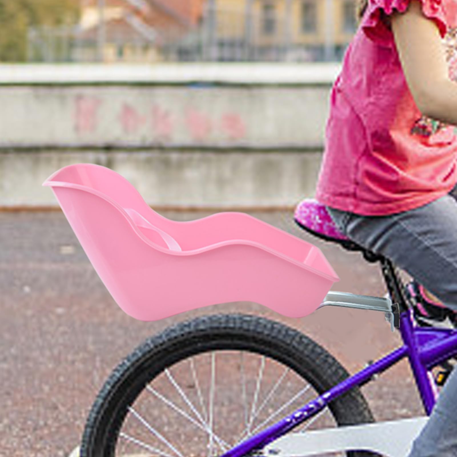Sedile In Bicicletta Per Bambole Per Bambini - Sedile In Bicicletta, Vettore Di Sedili Ciclistici Per Bambola | Cambiatore Di Sedili Ciclistica Bambola Rosa Bambola La Maggior Parte Del Cicl