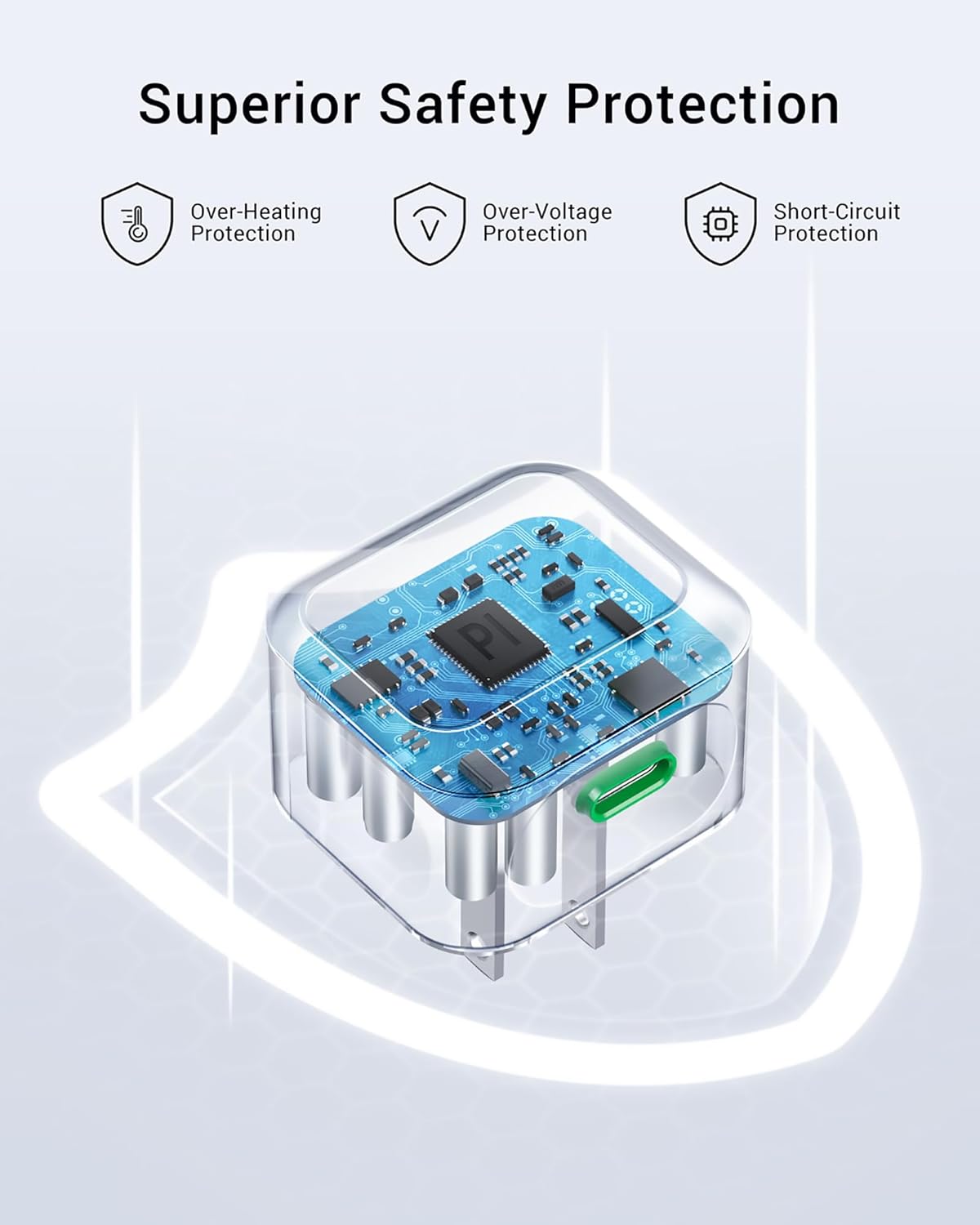 USB C Wall Charger 20W, GaN+ Fast USB C Charger Block with Foldable Plug, PD 3.0 Type C Power Delivery Charging Head for iPhone 17/16/15/14/13/12/11 Pro Max XS, iPad, Samsung, Tablet - Image 4