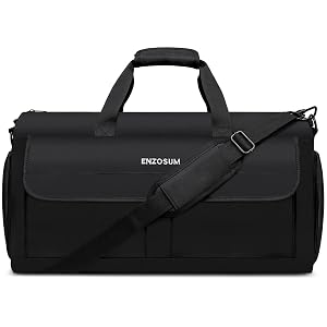 Garment Bags for Travel Large Suit Bag for Men Carry On Garment Bag Convertible Garment Duffle Bag with