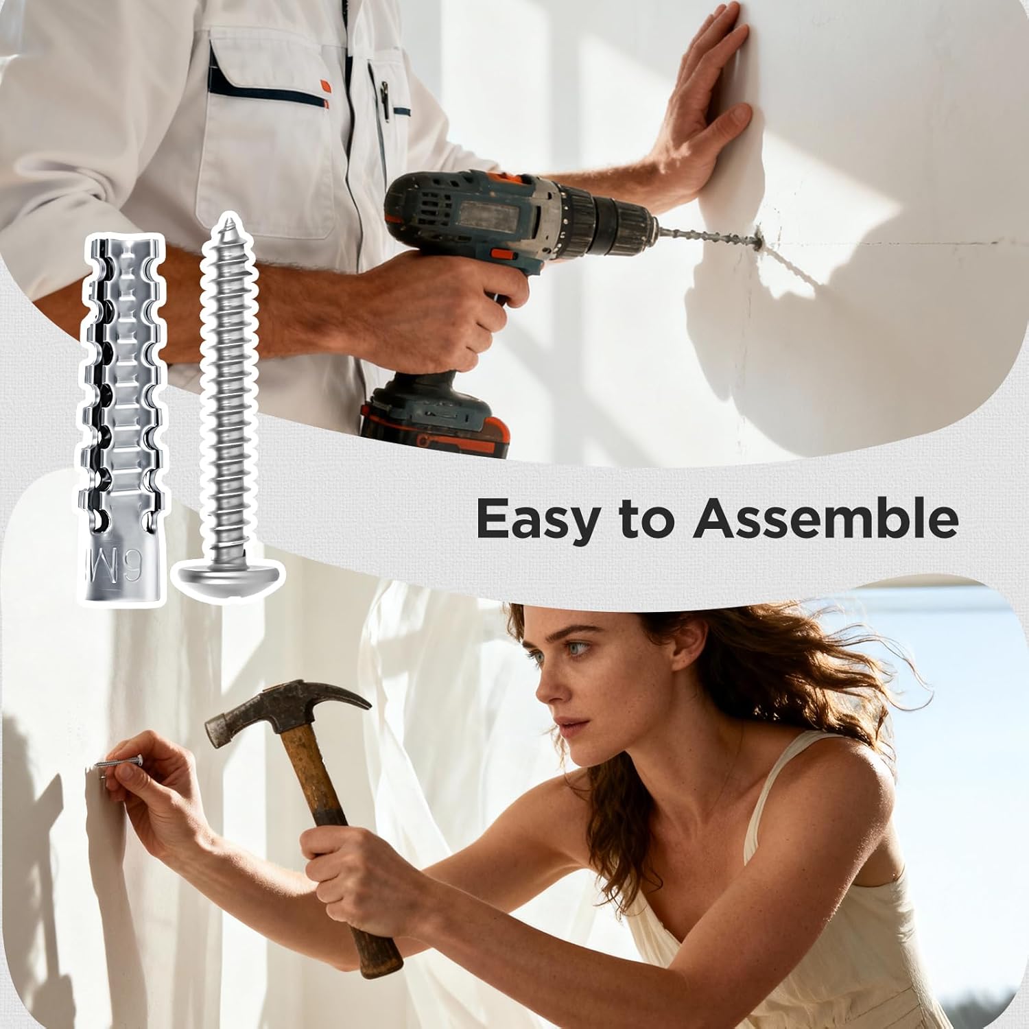 EasyAcc Bathroom Heater + Wall Anchors with Screws