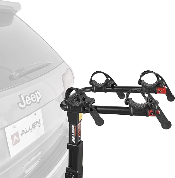 Allen Sports Premier Hitch Mounted 2-Bike Carrier, Model S525, Black