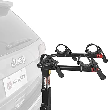 Allen Sports Premier Hitch Mounted 2-Bike Carrier, Model S525, Black