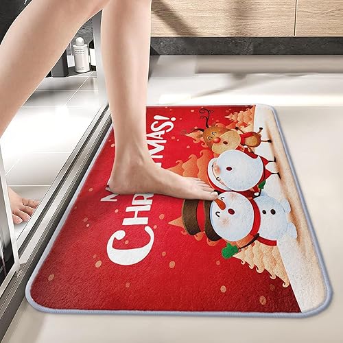 Bonita alfombra de baño de imitación de cachemira, 17 x 30 pulgadas, alfombra de baño de perro Corgi naranja, alfombra decorativa para el hogar,