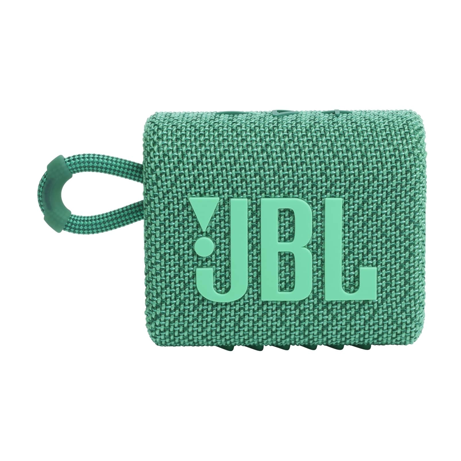 JBL Go 3, Enceinte Bluetooth portable compacte et puissante au style audacieux, Étanche à l’eau et à la poussière, Autonomie 5h, Verte