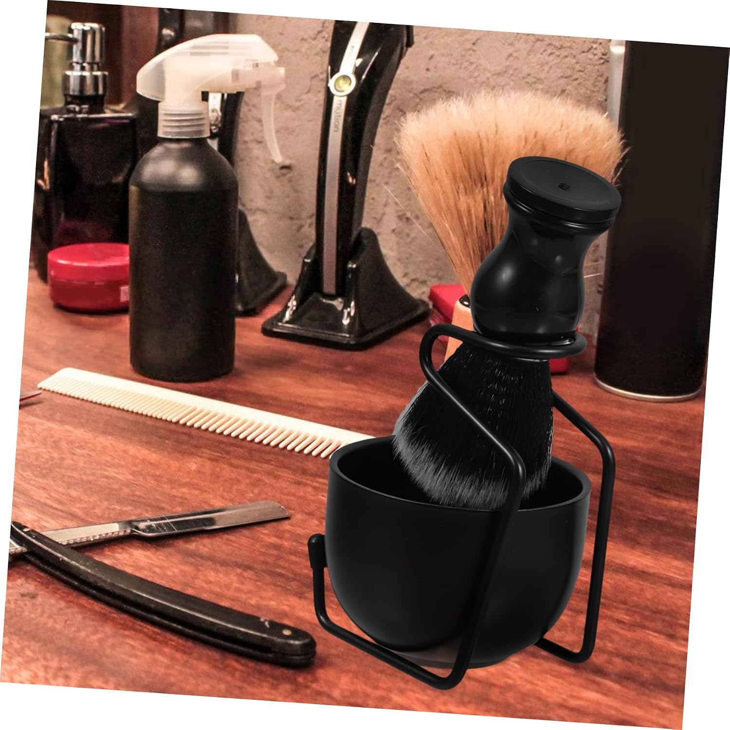 Didiseaon Men's Shaving Kit Set Shaving Brush and Bowl Manual Razor Barbershop Brush