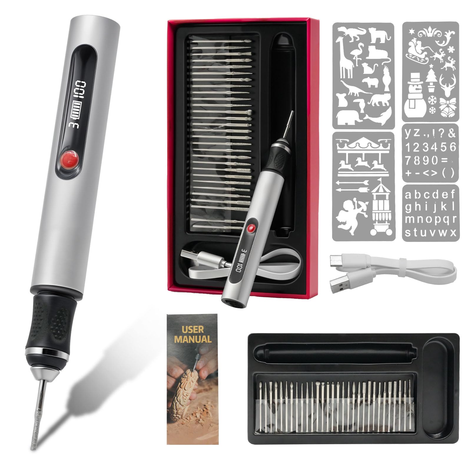stylo graveur électrique san fil 30