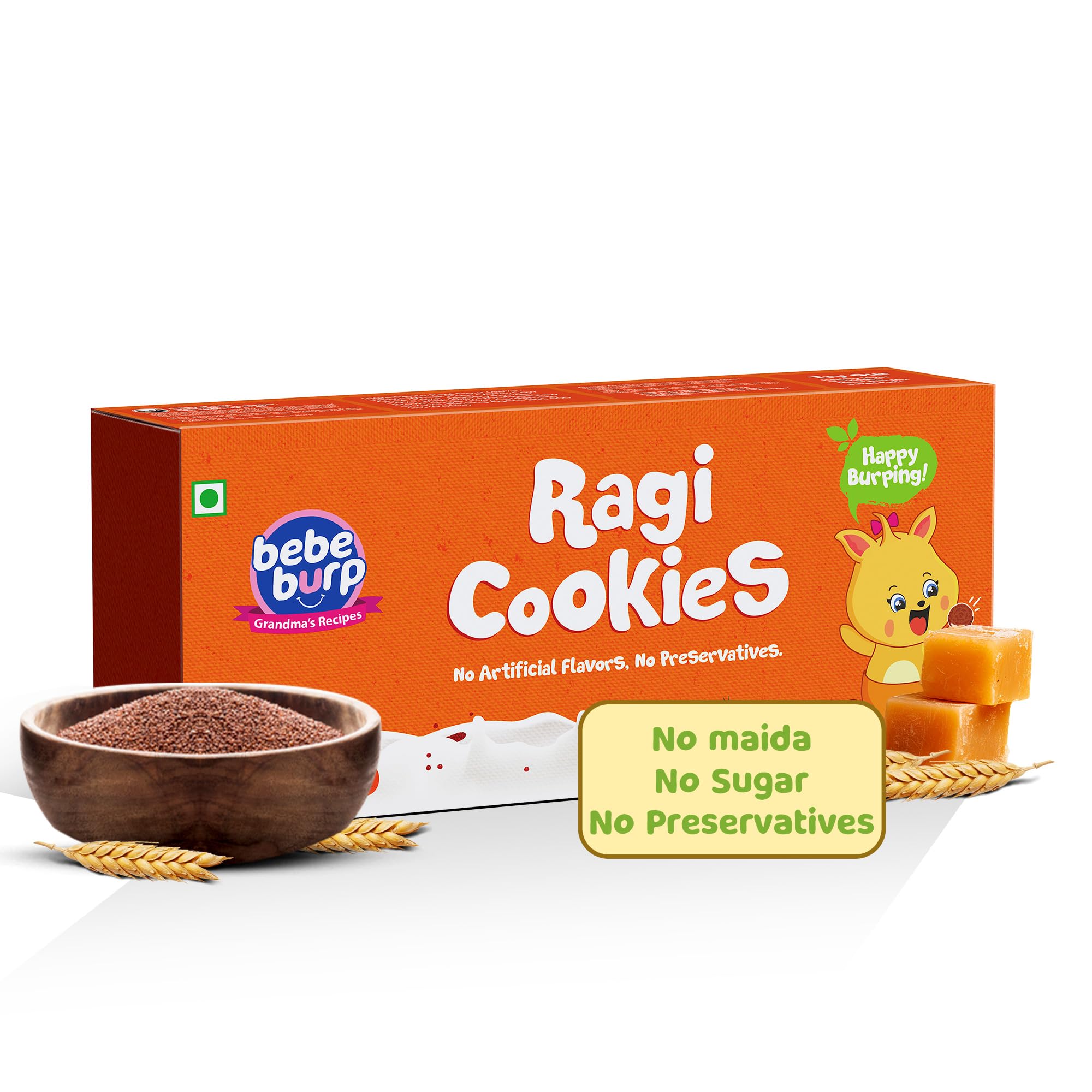 BEBE BURP Food Ragi Cookies -100% Natural Tasty & Healthy Cookies | No Preservatives & Artificial Flavours | Natural Sweetness Of Jaggery(Ragi 150Gm) (B0C66M2VN1) Amazon Price History, Amazon Price Tracker