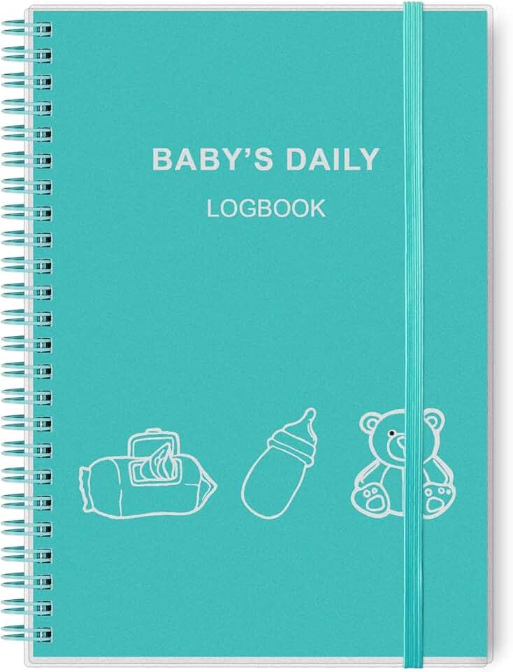 Baby&#x27;s Daily Log Book - A5 Baby Care planner for Newborns, Schedule for Tracking Newborn&#x27;s Daily Routine, 152 Easy to Fill Pages Track and Monitor Nursing, Sleep, Feeding, Diapers, Pumping and More