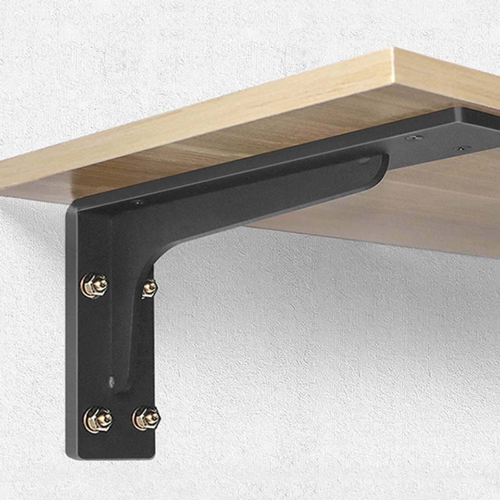 Schwerlastwinkel Regalwinkel Schwerlastkonsole Wandhalterung Regal Tragkraft 50kg I Winkel Metall massiv | Regalträger | Wandmontage Konsole(C,34cm)
