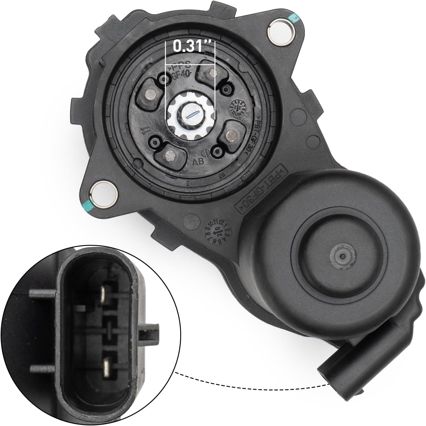 1729060300 Rear Left Parking Brake Actuator 12teech 8mm Compatible with Mercedes-Benz Cla250 2.0L,Amg Gt 4.0L,B250E ELECTRIC,Sl63 Amg 5.5L,Sl65 Amg 6.0L