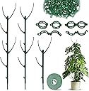 5pack Adjustable Plant Support Pole – Stackable Indoor/Outdoor Support Pole with Clamps, Suitable for Supporting Monstera and Climbing Plants, Garden Accessories, Perfect Replacement for Plant Stakes
