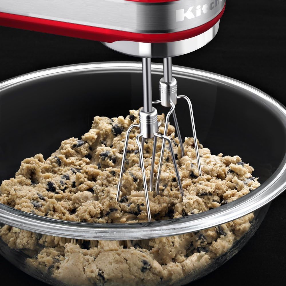 KitchenAid 7-Speed Hand Mixer | Empire Red (Renewed)