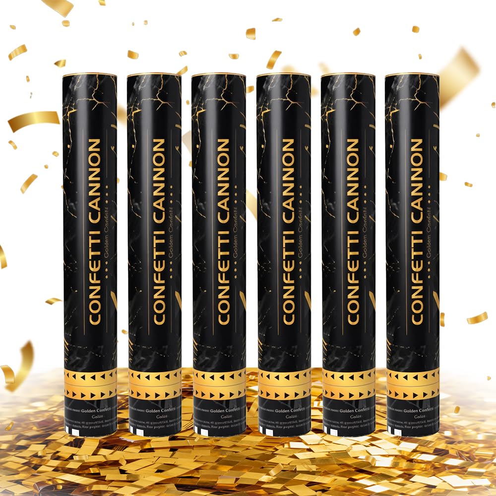 lot 6 canons confettis 30cm