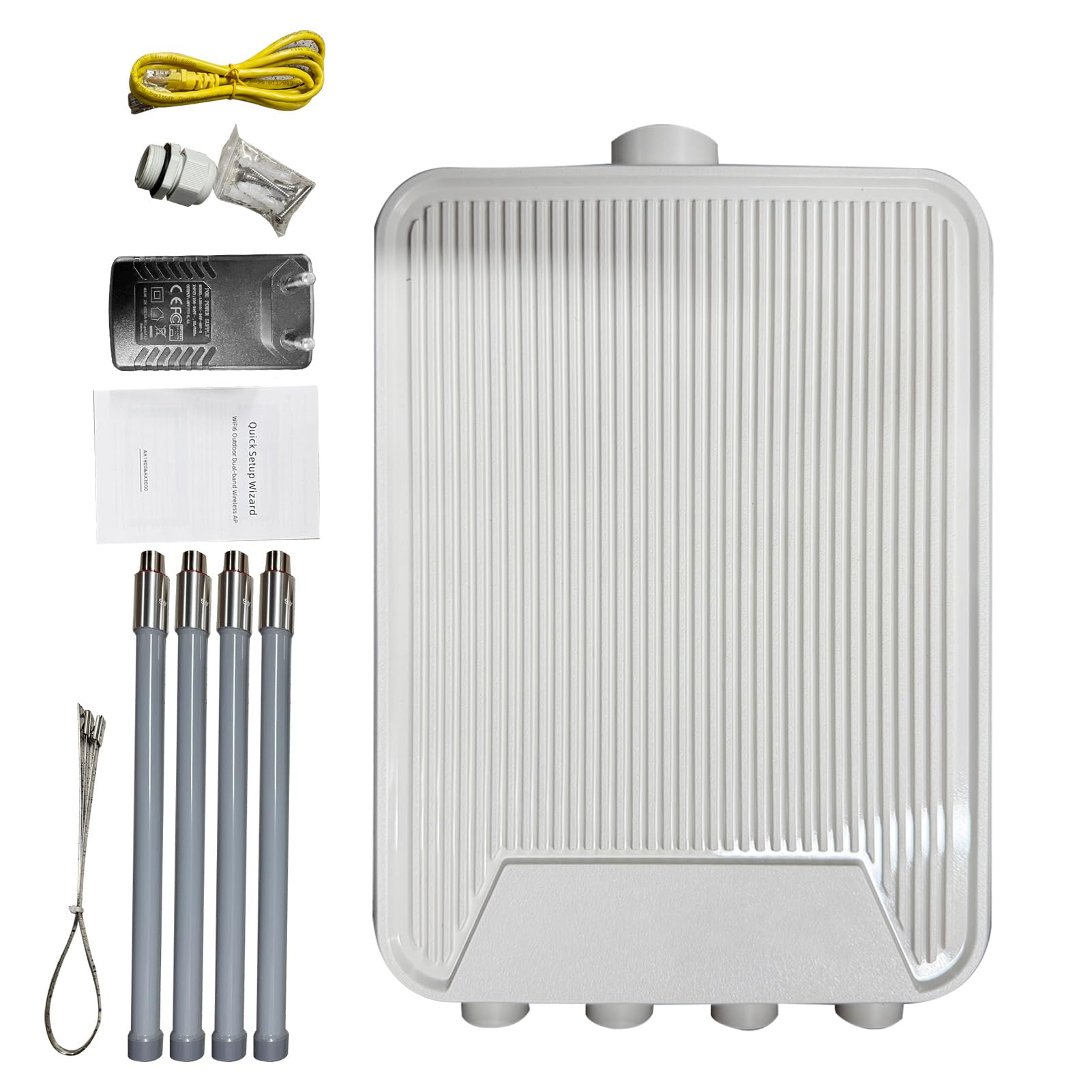 Amplificatore di Segnale 'antenna Ad Alto Guadagno del Router Wireless 3000M per Ufficio All'aperto (Stecker UE)