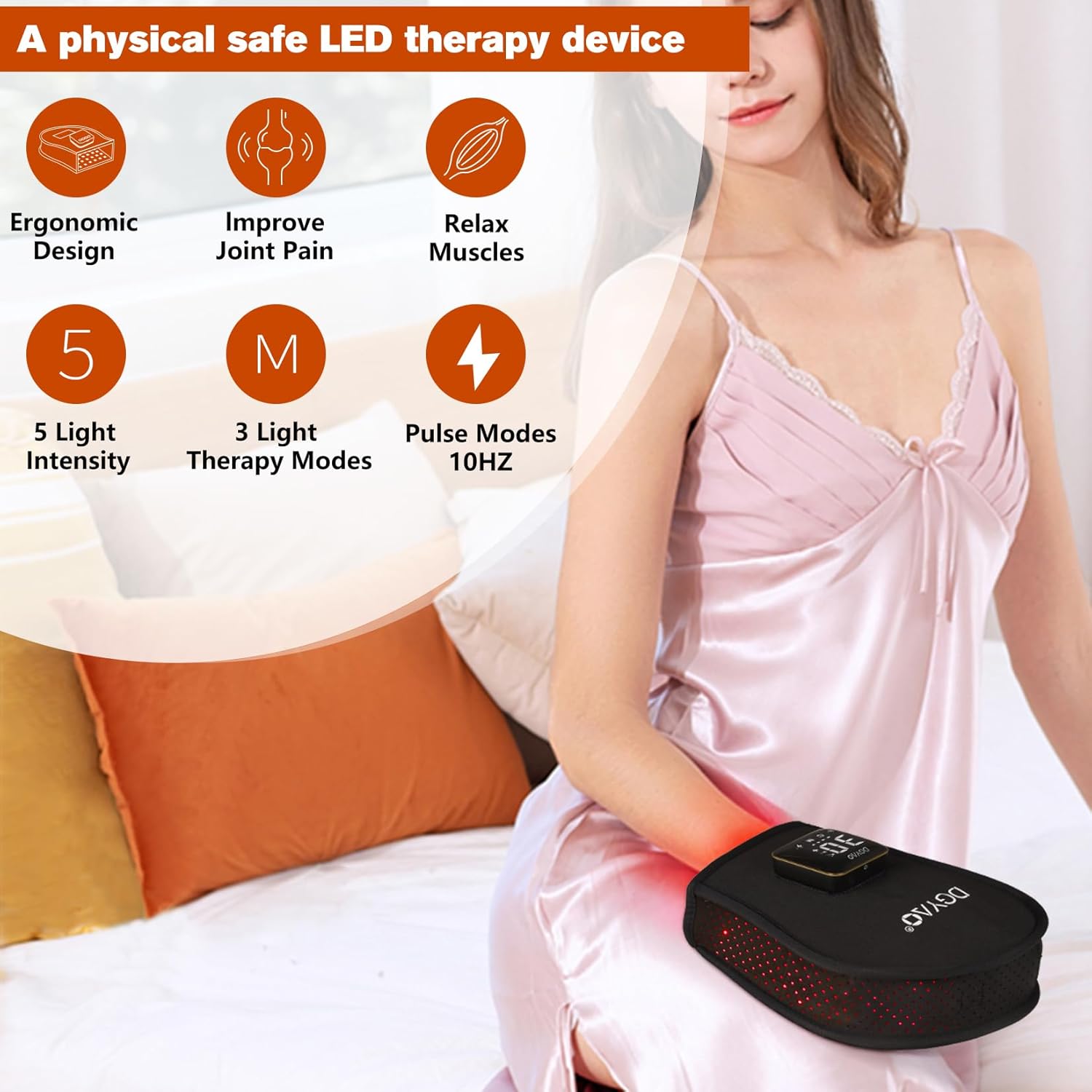 TUOB Red Light Therapy for Hand, Cordless Infrared Light Therapy Device with Battery, Led Light Therapy Double Side Pad Glove Deep Penetrate Joint Benefit for Hand Wrist Fingers Pain Relief - Image 5
