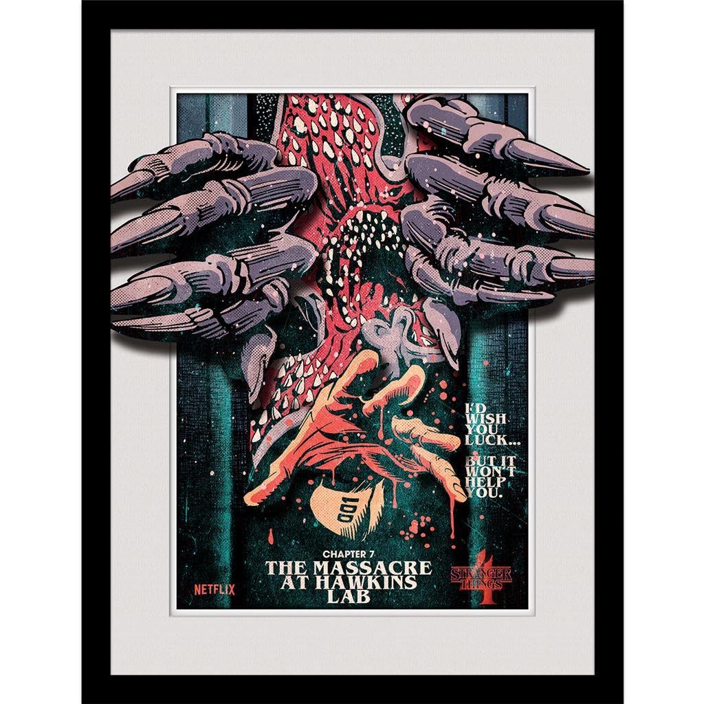Stranger Things Chapter 7 Breakout Framed Poster (45cm x 35cm) (Multicoloured)