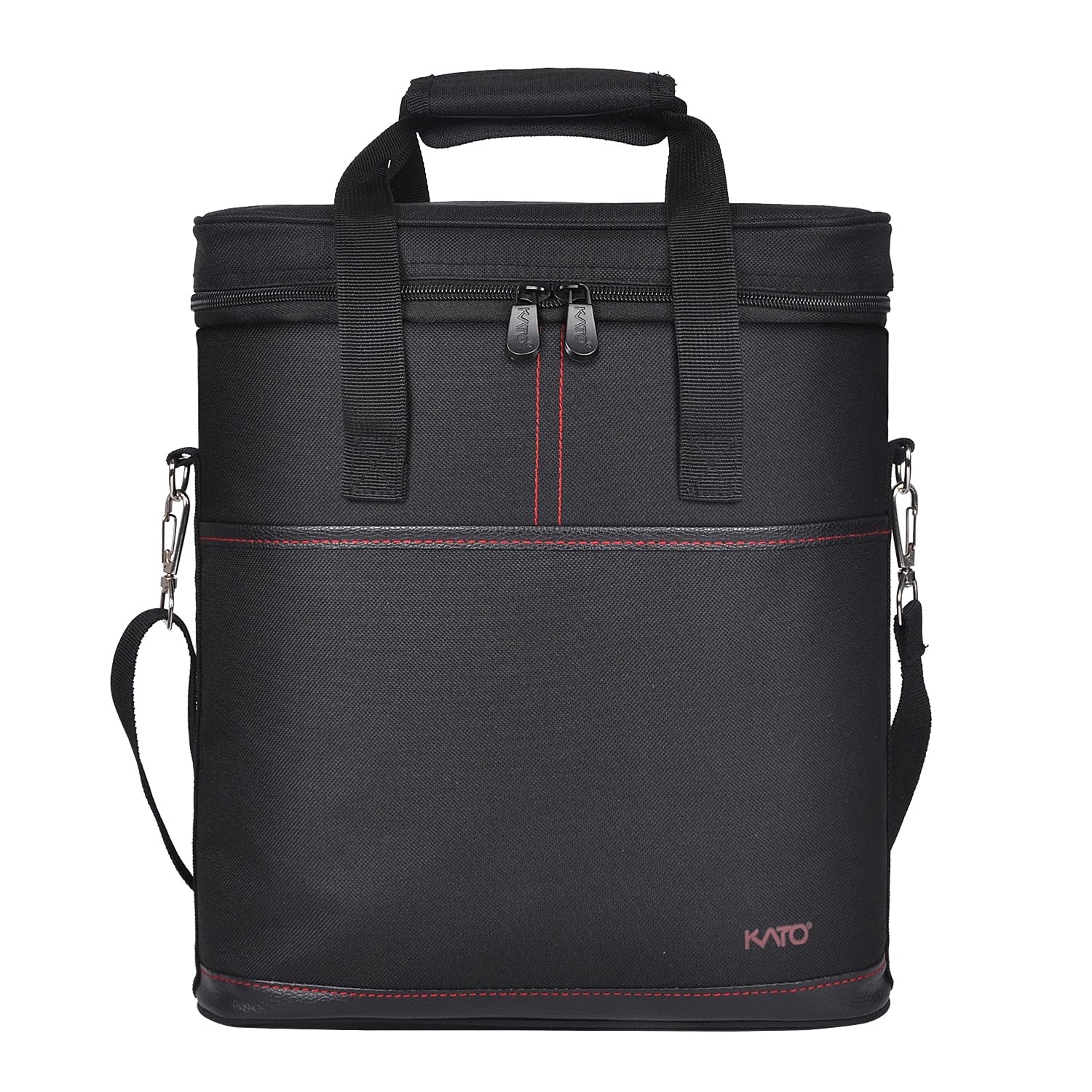 Kato Tirrinia Kühltasche Klein- Flaschenträger für Wein & Bier, gepolsterte weinkühltasche mit isoliert,Griff & Schultergurt, Flaschenkorb für Reise, Picknick, ideal geschenk für frauen/männer