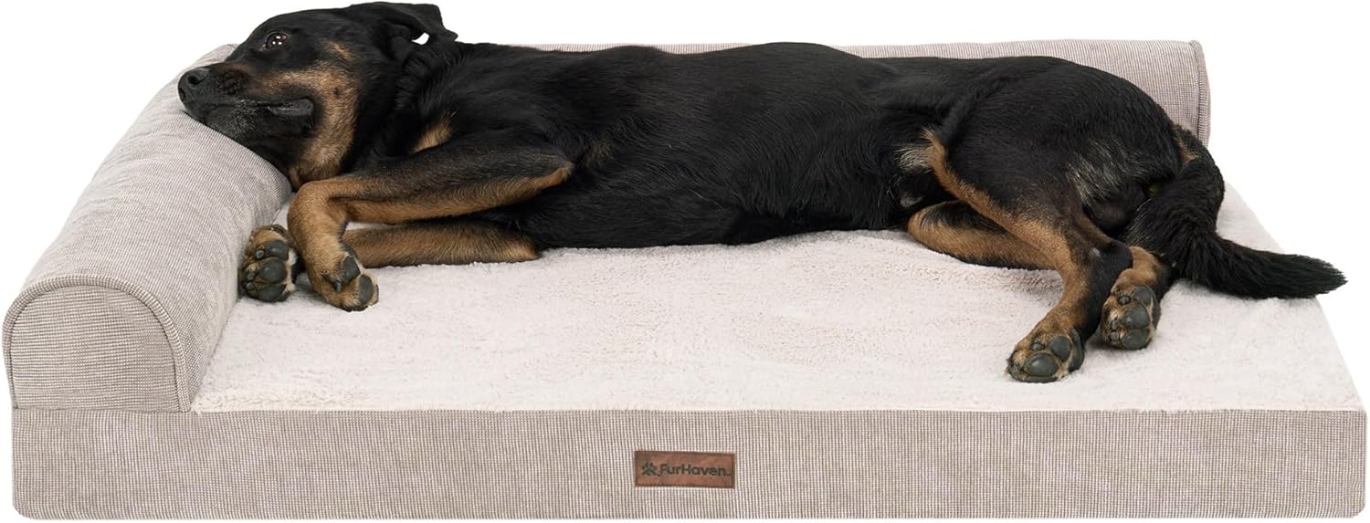 JumboPlush & Grid Cord Orthopedic DLX L-Chaise