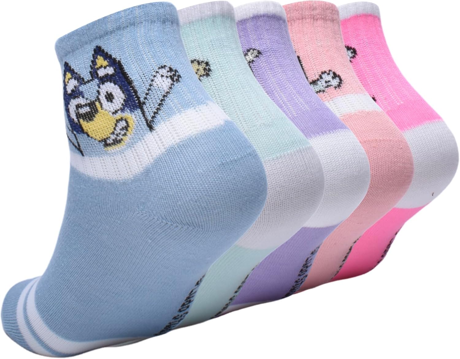 Bluey 5PK CHEER SHORTIE CREWS SOCKS