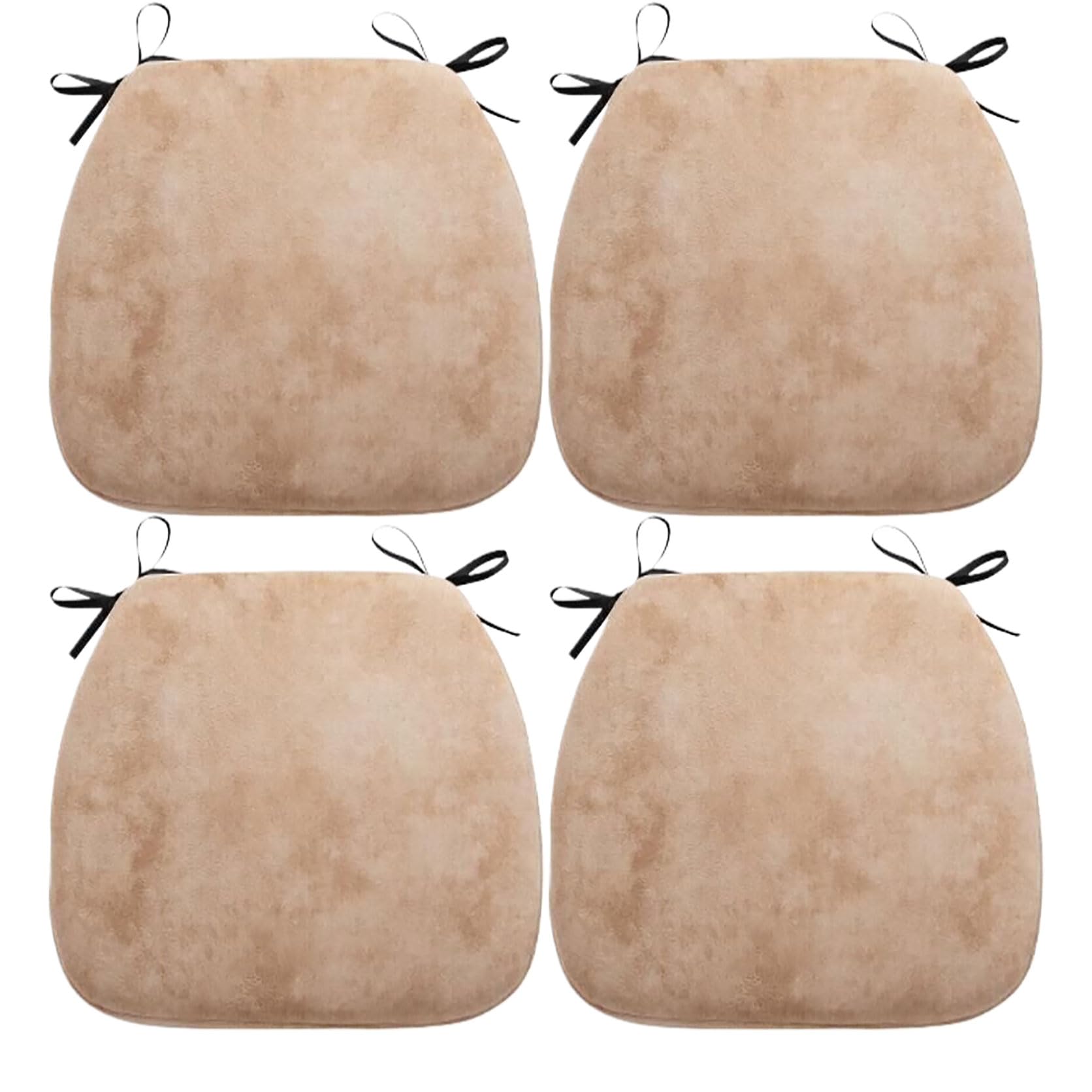 Housses de chaise antidérapantes MemoFoam Lot de 4 avec attaches