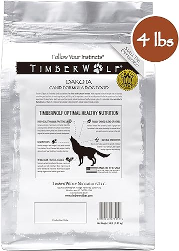Miniatura 2 de Timberwolf Dakota Buffalo Recipe Alimento para perros 4 libras