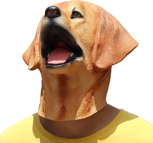 Miniatura 6 de PartyHop - Máscara Labrador - Máscara de látex para cabeza de perro de Halloween